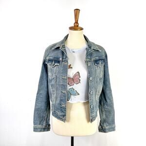 Levi's Denizen vintage wash denim blue  jean jacket Size Small